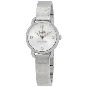 Coach Delancy Silver Dial Bangle Watch 14502891